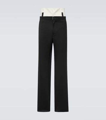 Dolce & Gabbana Wool-blend twill straight pants
