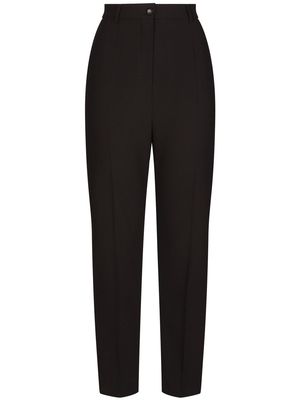 Dolce & Gabbana wool-silk tailored trousers - Black