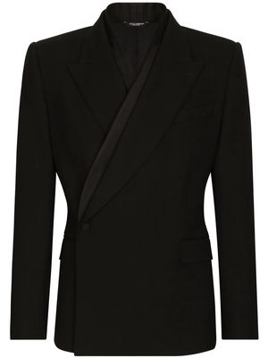 Dolce & Gabbana wrap-design blazer - Black