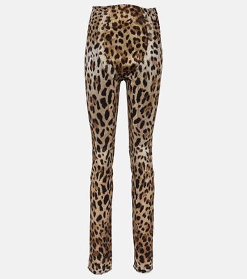 Dolce & Gabbana x Kim printed high-rise skinny pants