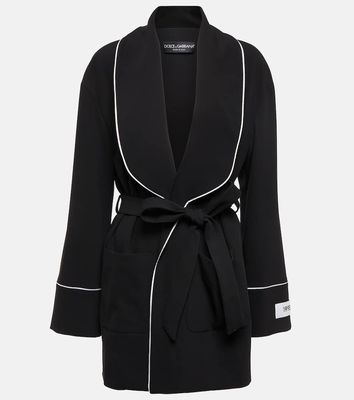 Dolce & Gabbana x Kim wool-blend pajama jacket