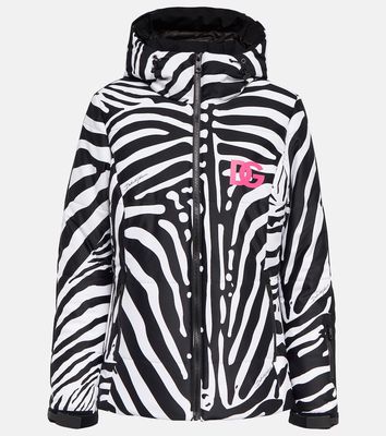 Dolce & Gabbana Zebra-print ski jacket