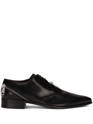 Dolce & Gabbana zip-detail Derby shoes - Black