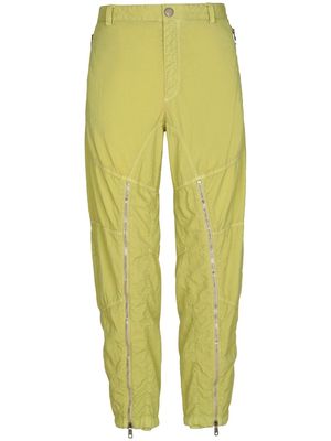 Dolce & Gabbana zip-detailed tapered trousers - Green