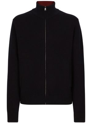 Dolce & Gabbana zip-front cashmere cardigan - Black