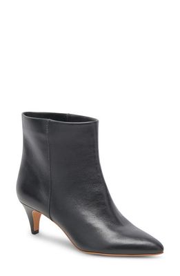 Dolce Vita Dee Pointed Toe Bootie in Jet Black Leather