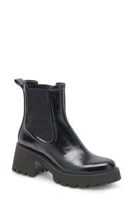 Dolce Vita Hawk H2O Waterproof Chelsea Boot in Midnight Crinkle Patent H2O