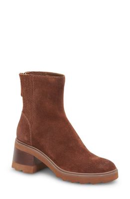 Dolce Vita Martey H2O Waterproof Bootie in Cocoa Suede H2O