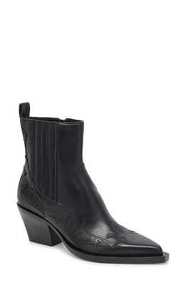 Dolce Vita Ramson Western Boot in Black Leather
