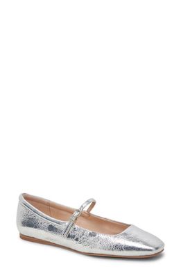 Dolce Vita Reyes Mary Jane in Silver Distressed Leather