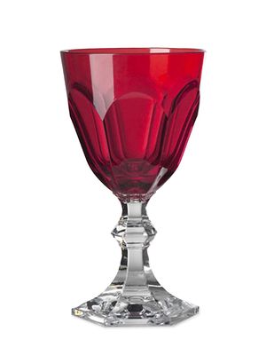 Dolce Vita Six-Piece Water Goblet Set - Red - Red
