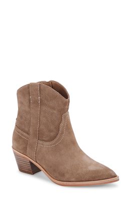 Dolce Vita Solow Western Boot in Truffle Suede