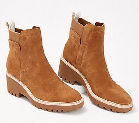 Dolce Vita Suede Waterproof Ankle Boots - Huey H20