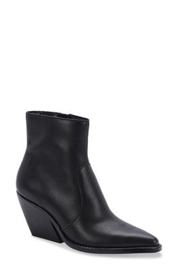 Dolce Vita Volli Pointed Toe Bootie in Black Leather