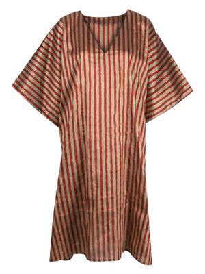 Dolci Follie striped silk cover-up - Red