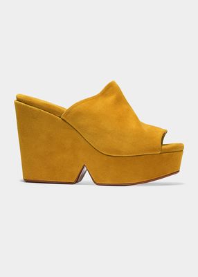 Dolcy Suede Platform Mules