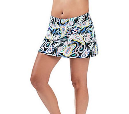 Dolfin Aquashape Womens Print A-Line Swim Skirt in Awakening