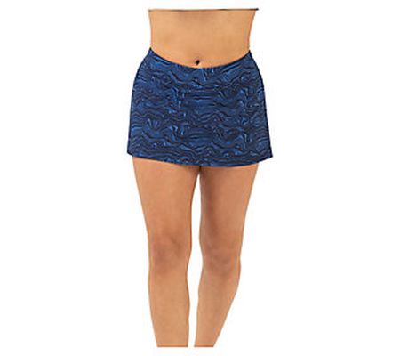 Dolfin Aquashape Womens Print A-Line Swim Skirt in Waverly