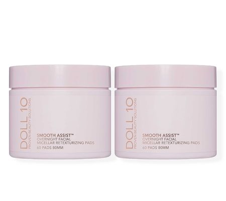 Doll 10 Smooth Assist Overnight Micellar Pads Retexture Duo