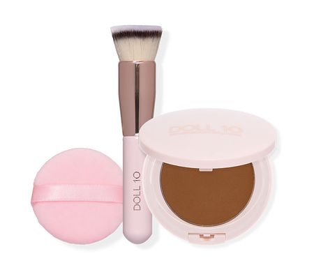 Doll 10 TCE Powder Foundation with Brush