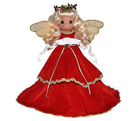 Doll Maker 12" Red Dress Girl Tree Topper