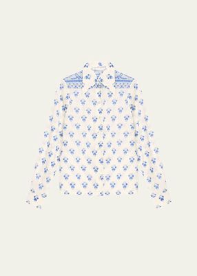 Dolly Indigo Bhutti Shirt