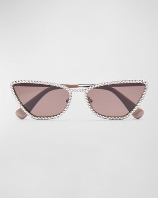 Dolly Metal Cat-Eye Sunglasses