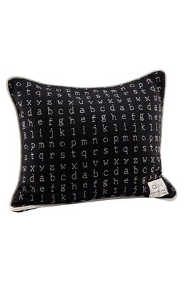 Domani Home ABC Accent Pillow Cover in Black/White