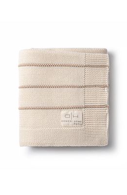 Domani Home Bande Baby Blanket in Linen