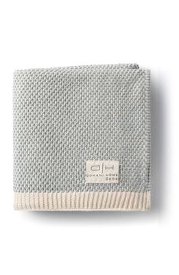 Domani Home Brunello Baby Blanket in Lake Blue