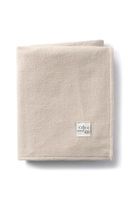 Domani Home Chevron Baby Blanket in Latte