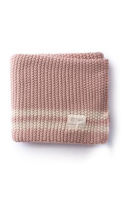 Domani Home Marici Baby Blanket in Blush/Shell