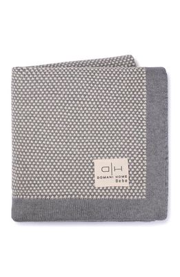 Domani Home Stipple Baby Blanket in Gray 