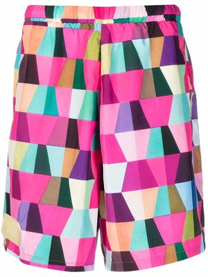 Domenico Formichetti geometric-print shorts - Pink