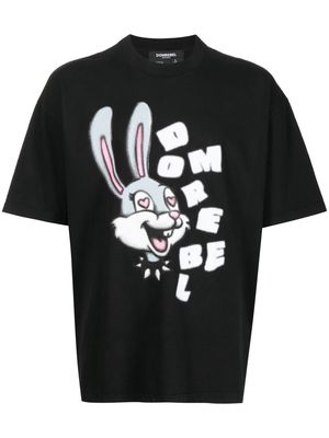 DOMREBEL Bugs Bunny cotton T-shirt - Black