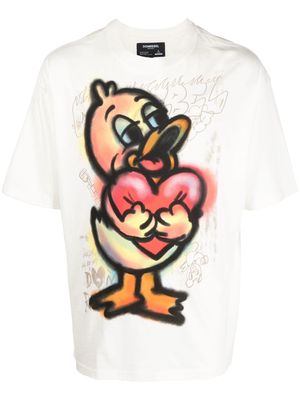 DOMREBEL Darling graphic-print T-shirt - Neutrals