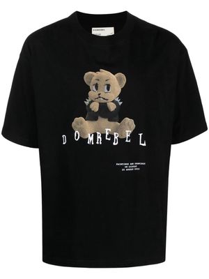 DOMREBEL Grumpy cotton T-shirt - Black