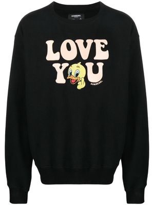 DOMREBEL Love You cotton sweatshirt - Black