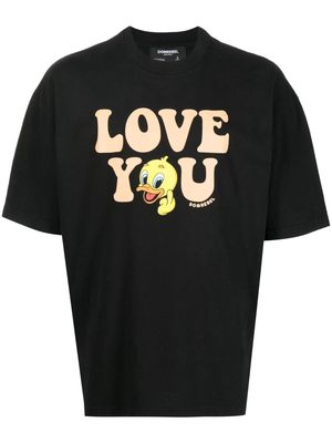DOMREBEL Love You graphic-print T-shirt - Black