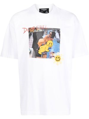 DOMREBEL photograph-print cotton T-shirt - White