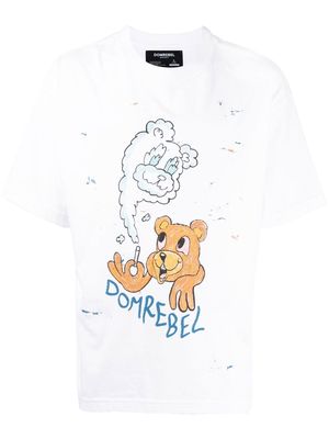 DOMREBEL Puff graphic-print T-shirt - White