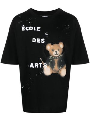 DOMREBEL Todd paint-splatter cotton T-shirt - Black