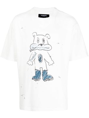 DOMREBEL Willy graphic-print T-shirt - White