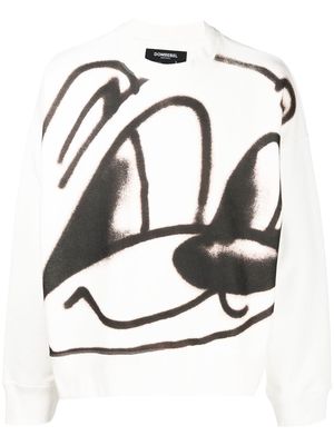 DOMREBEL Yuge cartoon-print sweatshirt - White
