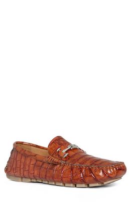 Donald Pliner Basilio Driving Shoe in Cognac 