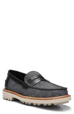 Donald Pliner Casual Penny Loafer in Denim