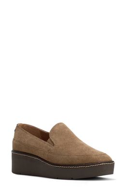 Donald Pliner Wallis Platform Wedge Loafer in Biscotti