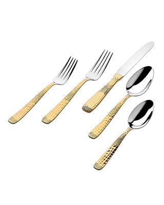 Donatella 20-Piece Gold-Plated Flatware Set
