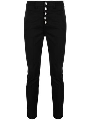 DONDUP button-fly cropped trousers - Black