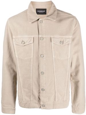 DONDUP button-up cotton jacket - Neutrals